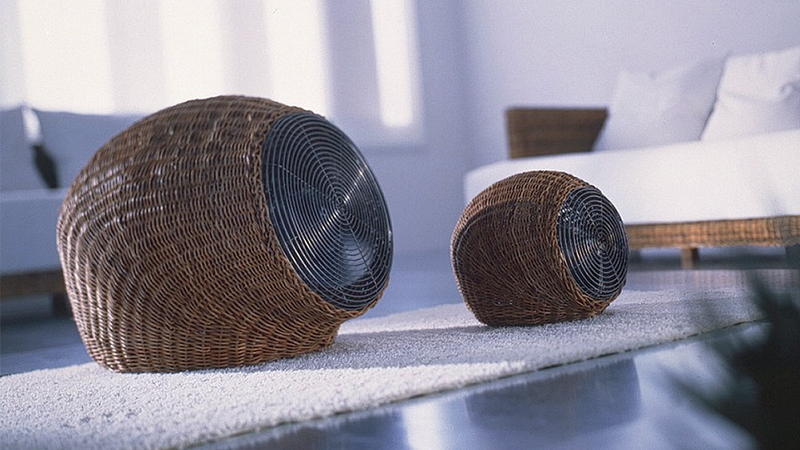 Illustration for article titled An Inconspicuous Wicker Fan That Blends In With Your Cottage Decor